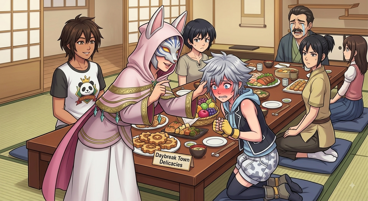 Ranma Dinner Tendo Saotome Keyblade Wielders 2